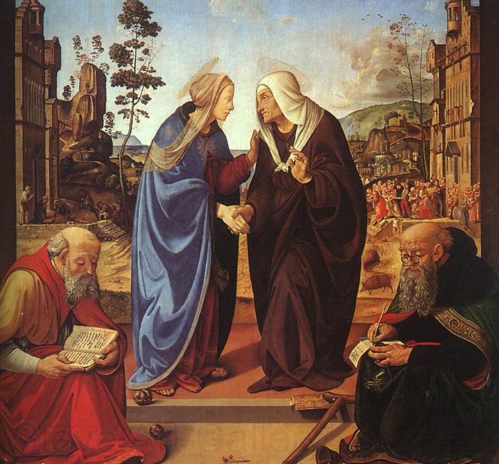 Piero di Cosimo The Visitation and Two Saints Germany oil painting art